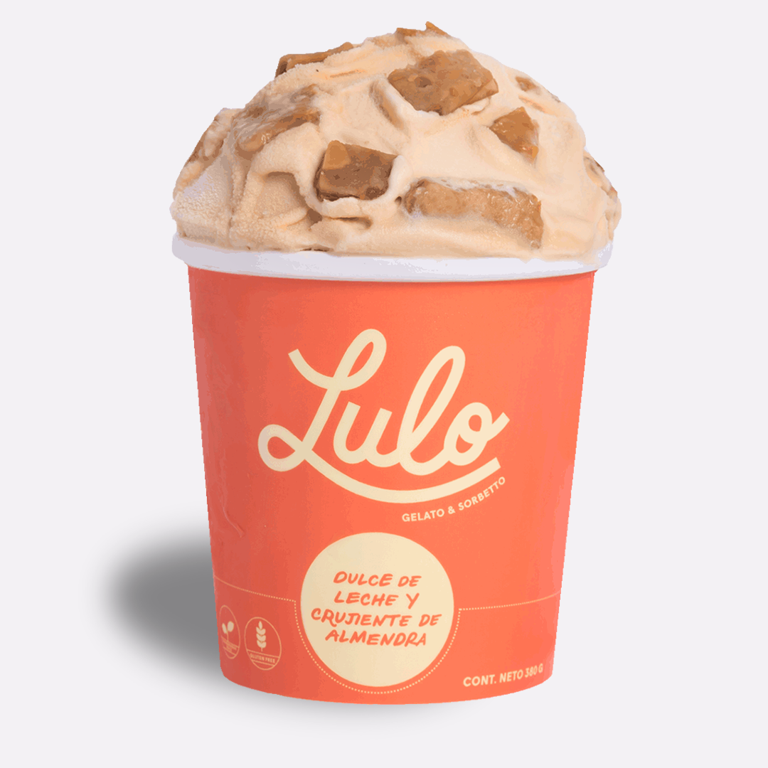 Dulce de Leche y crujiente de almendra