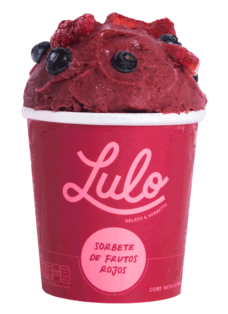 Sorbete de Frutos Rojos